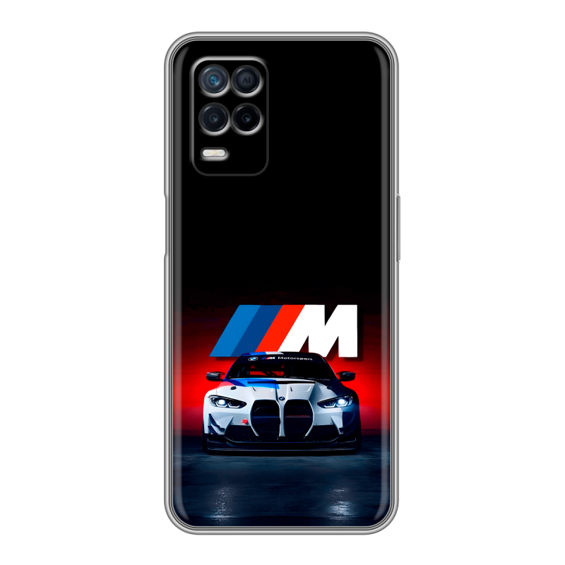 Силиконовый противоударный чехол на Realme Narzo 30 5G с принтом БМВ BMW Силиконовый противоударный чехол на Realme Narzo 30 5G с принтом БМВ BMW