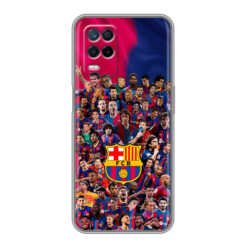 Силиконовый чехол на Realme Narzo 30 5G с принтом Барселона Barcelona Силиконовый чехол на Realme Narzo 30 5G с принтом Барселона Barcelona