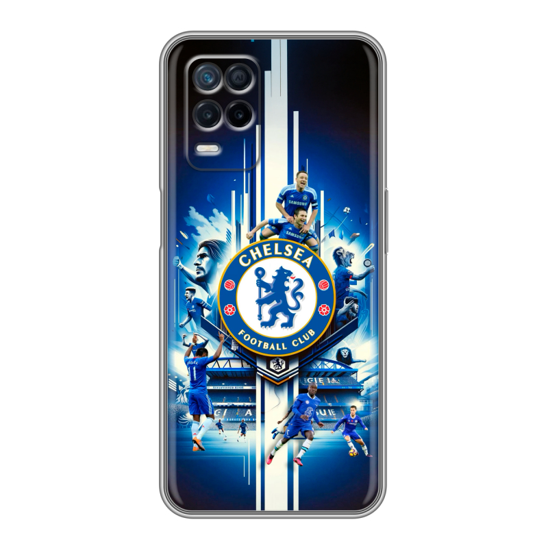 Силиконовый чехол на Realme Narzo 30 5G с принтом Chelsea Челси Силиконовый чехол на Realme Narzo 30 5G с принтом Chelsea Челси