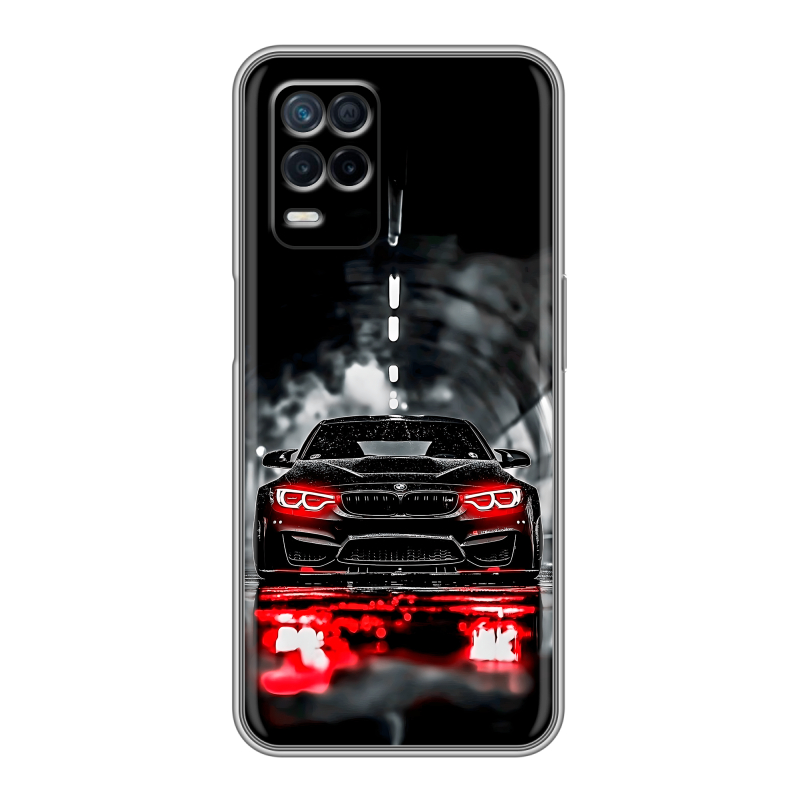 Силиконовый чехол на Realme Narzo 30 5G с принтом BMW БМВ Силиконовый чехол на Realme Narzo 30 5G с принтом BMW БМВ