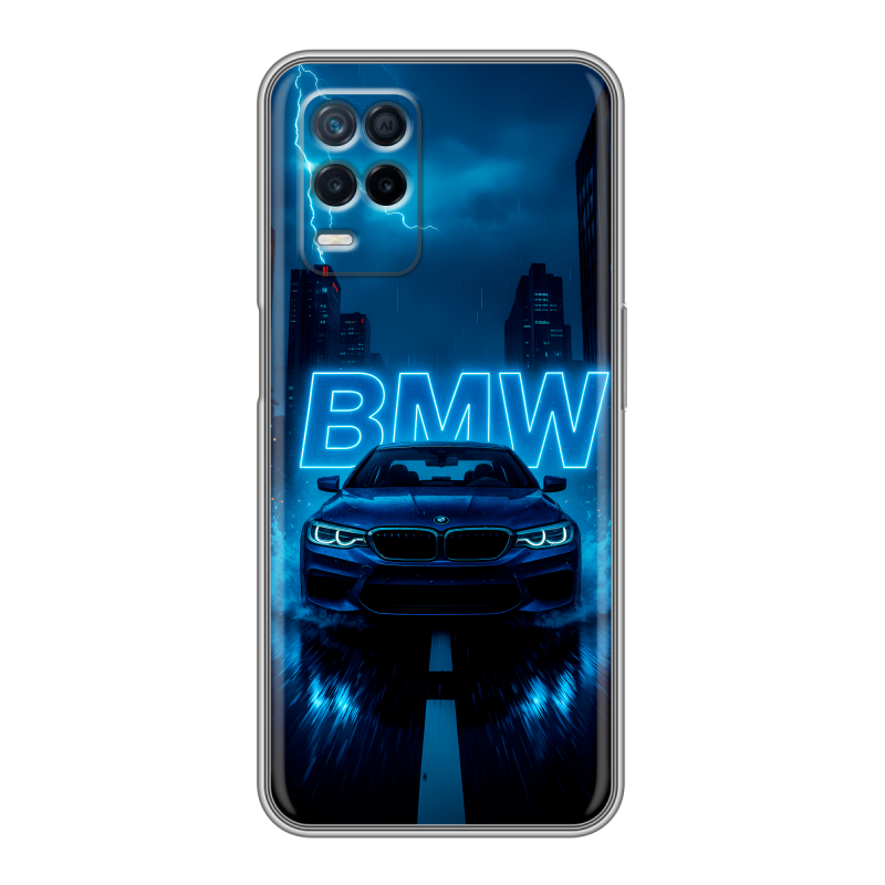 Силиконовый чехол на Realme Narzo 30 5G с принтом BMW БМВ Силиконовый чехол на Realme Narzo 30 5G с принтом BMW БМВ