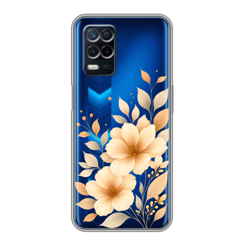 Силиконовый чехол на Realme Narzo 30 5G с принтом для девушки Силиконовый чехол на Realme Narzo 30 5G с принтом для девушки