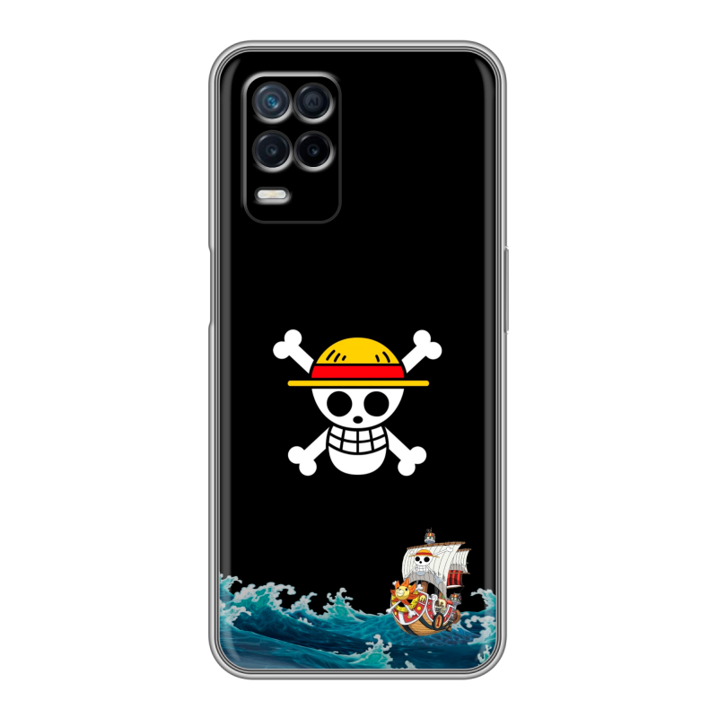 Силиконовый противоударный чехол на Realme Narzo 30 5G с принтом One Piece Ван Пис Силиконовый противоударный чехол на Realme Narzo 30 5G с принтом One Piece Ван Пис