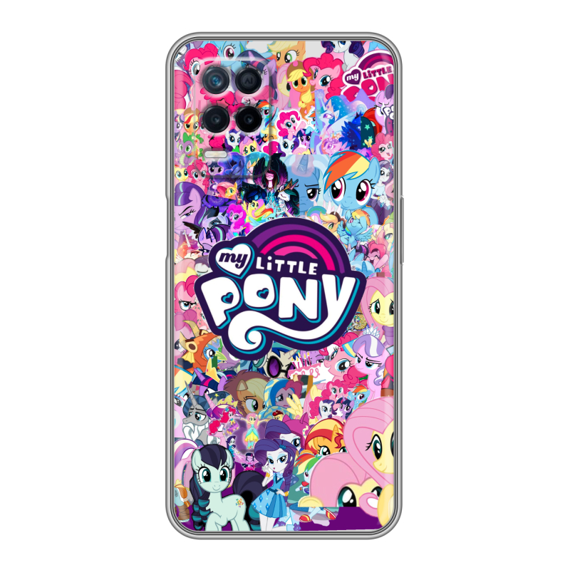 Силиконовый чехол на Realme Narzo 30 5G с принтом My little pony Дружба чудо Силиконовый чехол на Realme Narzo 30 5G с принтом My little pony Дружба чудо