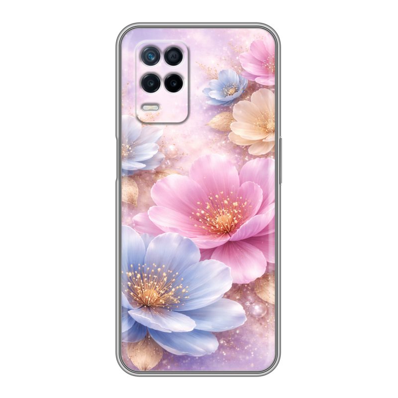 Силиконовый чехол на Realme Narzo 30 5G с принтом женский Силиконовый чехол на Realme Narzo 30 5G с принтом женский