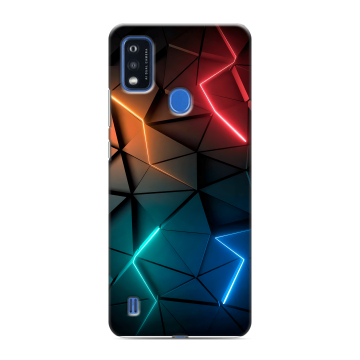 Силиконовый чехол на ZTE Blade A51 с принтом Абстракция неон Силиконовый чехол на ZTE Blade A51 с принтом Абстракция неон