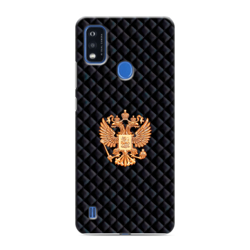 Силиконовый чехол на ZTE Blade A51 с принтом Герб России принт Силиконовый чехол на ZTE Blade A51 с принтом Герб России принт