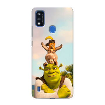 Силиконовый чехол на ZTE Blade A51 с принтом Шрек Shrek