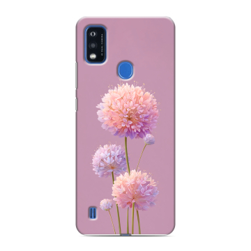 Силиконовый чехол на ZTE Blade A51 с принтом Цветы