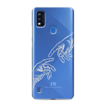Силиконовый чехол на ZTE Blade A51 с принтом Сотворение мира