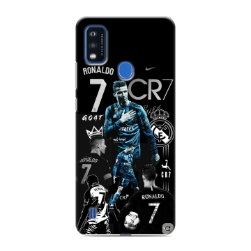 Силиконовый чехол на ZTE Blade A51 с принтом Реал Роналдо