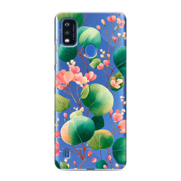Силиконовый чехол на ZTE Blade A51 с принтом женский