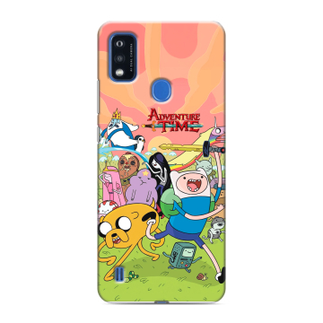 Силиконовый чехол на ZTE Blade A51 с принтом Adventure time Время приключений