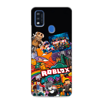 Силиконовый чехол на ZTE Blade A51 с принтом Roblox Роблокс Силиконовый чехол на ZTE Blade A51 с принтом Roblox Роблокс