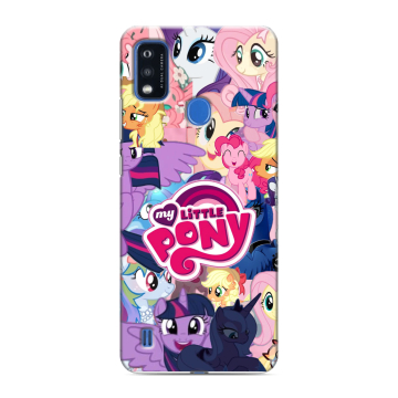Силиконовый чехол на ZTE Blade A51 с принтом My little pony Дружба чудо