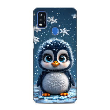 Силиконовый чехол на ZTE Blade A51 с принтом Новый год