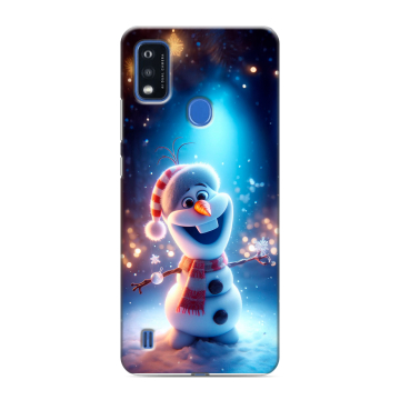 Силиконовый чехол на ZTE Blade A51 с принтом Новый год