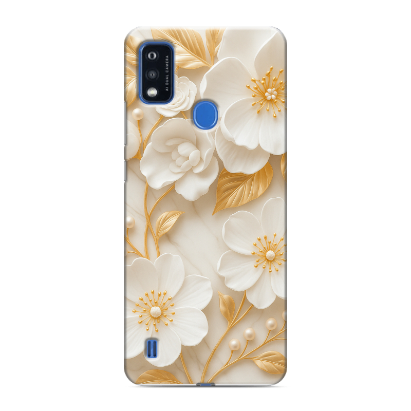 Силиконовый чехол на ZTE Blade A51 с принтом Цветы Силиконовый чехол на ZTE Blade A51 с принтом Цветы
