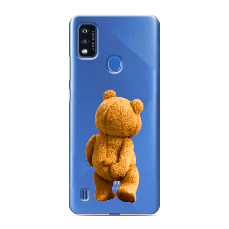 Силиконовый чехол на ZTE Blade A51 с принтом Медведь Силиконовый чехол на ZTE Blade A51 с принтом Медведь