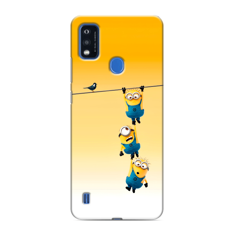Силиконовый чехол на ZTE Blade A51 с принтом Миньоны Силиконовый чехол на ZTE Blade A51 с принтом Миньоны