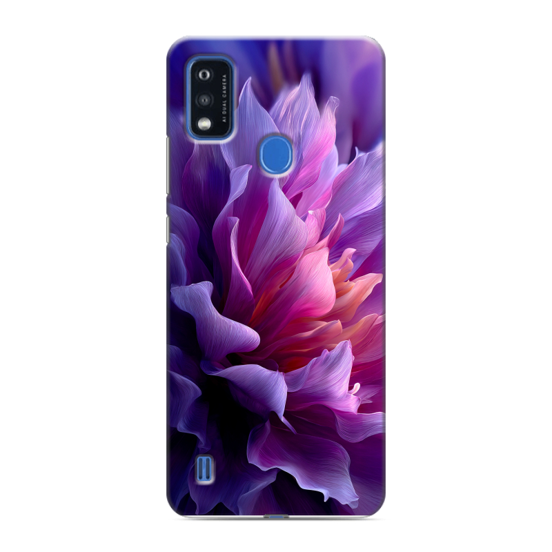 Силиконовый чехол на ZTE Blade A51 с принтом женский цветы Силиконовый чехол на ZTE Blade A51 с принтом женский цветы