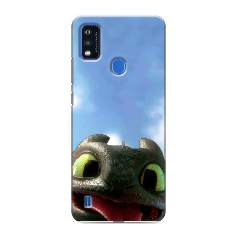 Силиконовый чехол на ZTE Blade A51 с принтом Как приручить дракона Силиконовый чехол на ZTE Blade A51 с принтом Как приручить дракона