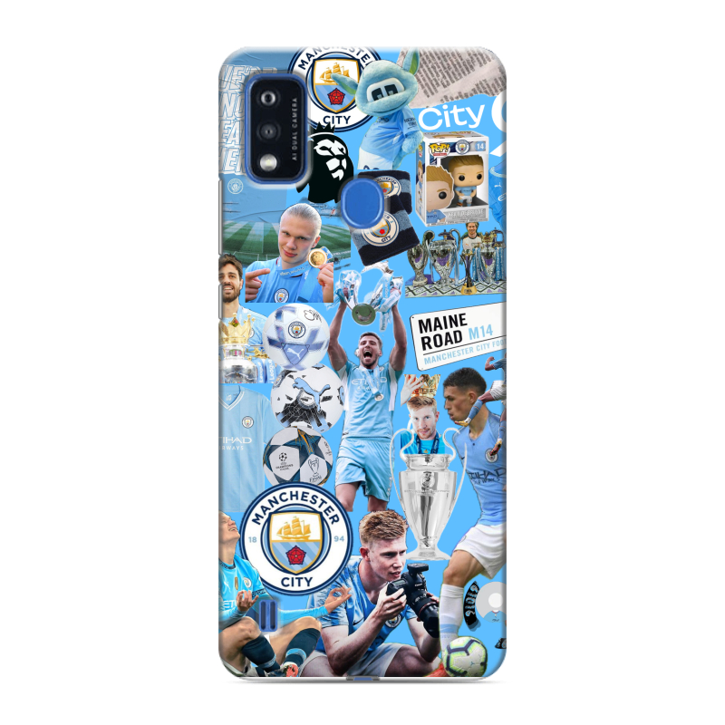 Силиконовый чехол на ZTE Blade A51 с принтом Man City Манчестер Сити Силиконовый чехол на ZTE Blade A51 с принтом Man City Манчестер Сити