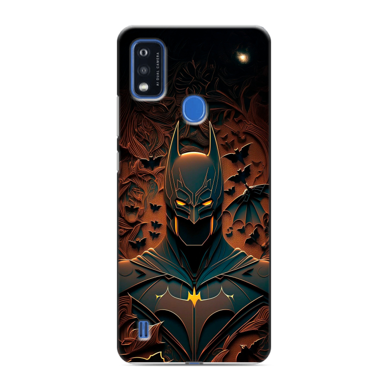Силиконовый чехол на ZTE Blade A51 с принтом Batman Бэтмен Силиконовый чехол на ZTE Blade A51 с принтом Batman Бэтмен