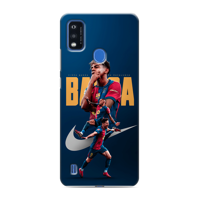 Силиконовый чехол на ZTE Blade A51 с принтом Барселона Barca Yamal Силиконовый чехол на ZTE Blade A51 с принтом Барселона Barca Yamal