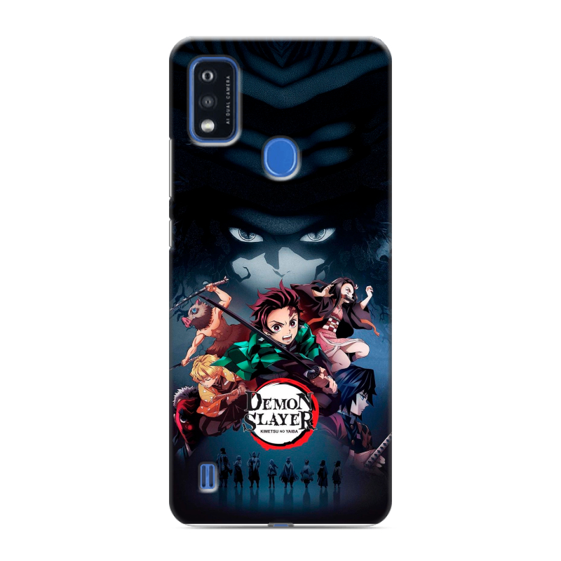Силиконовый чехол на ZTE Blade A51 с принтом Demon Slayer Клинок рассекающий демонов Силиконовый чехол на ZTE Blade A51 с принтом Demon Slayer Клинок рассекающий демонов