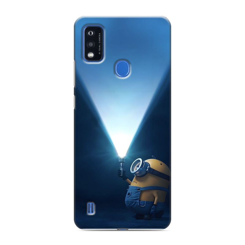 Силиконовый чехол на ZTE Blade A51 с принтом Миньоны Силиконовый чехол на ZTE Blade A51 с принтом Миньоны