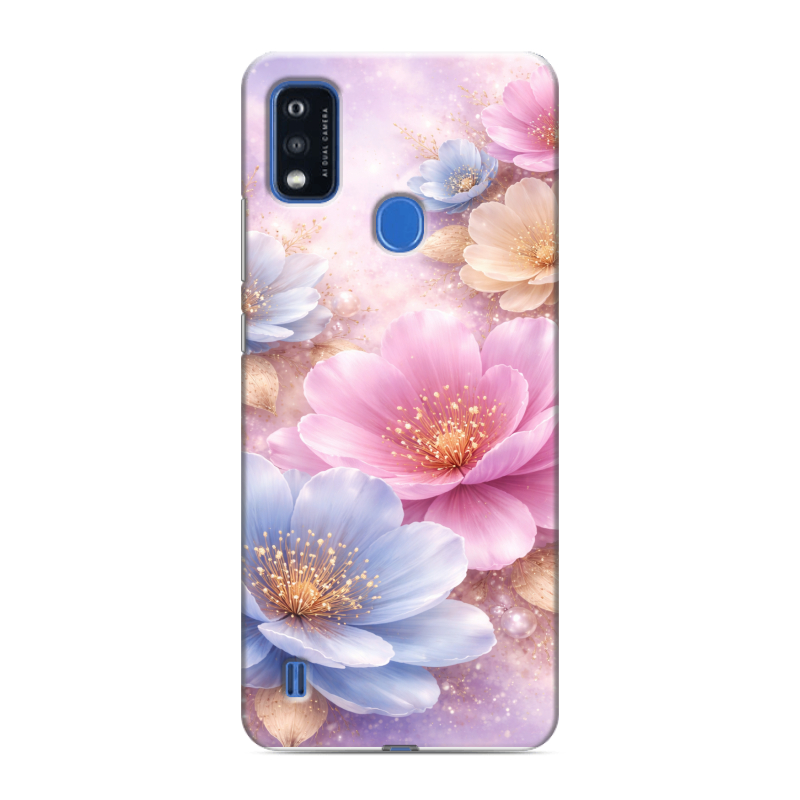 Силиконовый чехол на ZTE Blade A51 с принтом женский Силиконовый чехол на ZTE Blade A51 с принтом женский