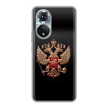 Силиконовый чехол на Huawei Honor 50 с принтом Герб России Силиконовый чехол на Huawei Honor 50 с принтом Герб России