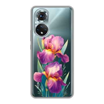 Силиконовый чехол на Huawei Honor 50 с принтом Цветы орхидеи Силиконовый чехол на Huawei Honor 50 с принтом Цветы орхидеи