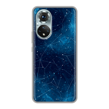Силиконовый чехол на Huawei Honor 50 с принтом Космос звезды Силиконовый чехол на Huawei Honor 50 с принтом Космос звезды