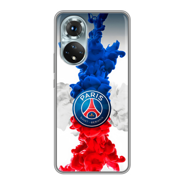 Силиконовый чехол на Huawei Honor 50 с принтом PSG ПСЖ