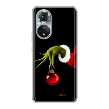 Силиконовый чехол на Huawei Honor 50 с принтом Новый год Гринч Силиконовый чехол на Huawei Honor 50 с принтом Новый год Гринч