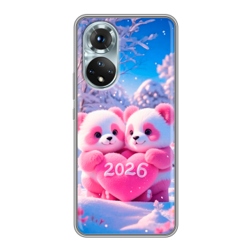 Силиконовый чехол на Huawei Honor 50 с принтом Новый год Силиконовый чехол на Huawei Honor 50 с принтом Новый год