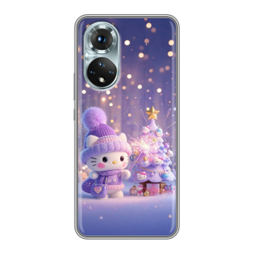 Силиконовый чехол на Huawei Honor 50 с принтом Новый год Силиконовый чехол на Huawei Honor 50 с принтом Новый год