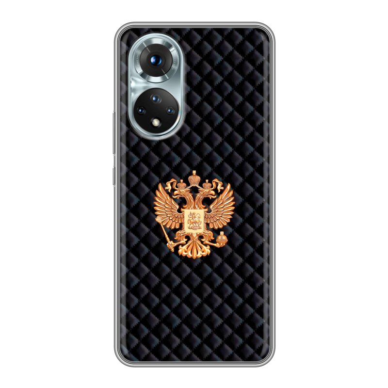 Силиконовый чехол на Huawei Honor 50 с принтом Герб России принт Силиконовый чехол на Huawei Honor 50 с принтом Герб России принт