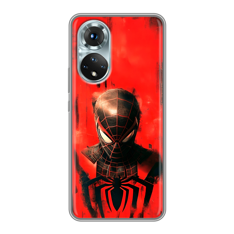 Силиконовый противоударный чехол на Huawei Honor 50 с принтом человек паук spiderman Силиконовый противоударный чехол на Huawei Honor 50 с принтом человек паук spiderman