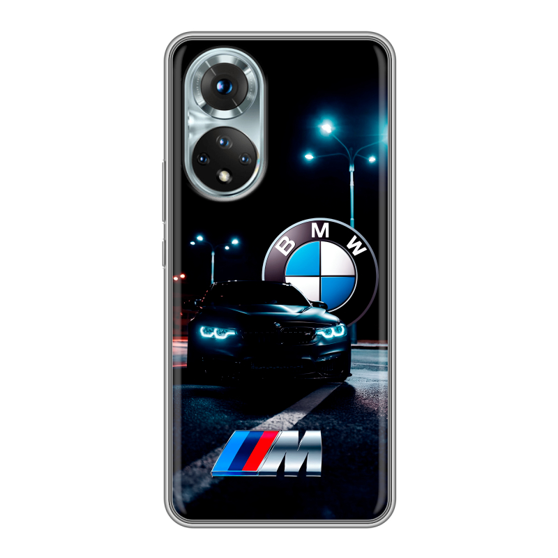 Силиконовый противоударный чехол на Huawei Honor 50 с принтом БМВ BMW Силиконовый противоударный чехол на Huawei Honor 50 с принтом БМВ BMW