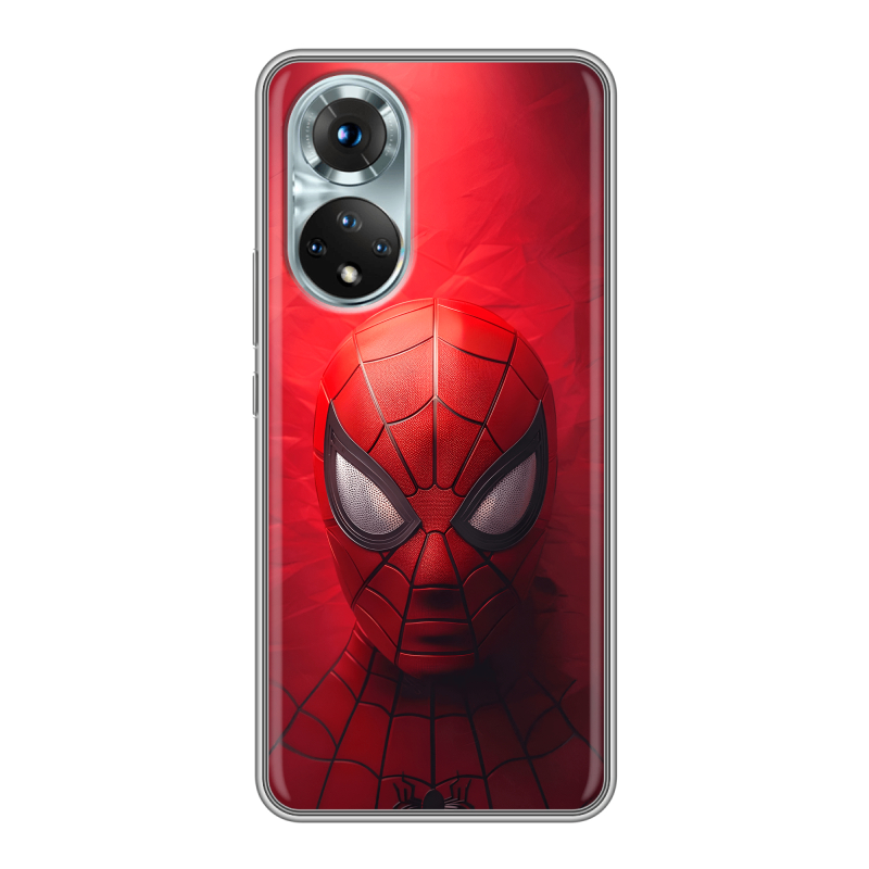 Силиконовый чехол на Huawei Honor 50 с принтом Spiderman Человек паук Силиконовый чехол на Huawei Honor 50 с принтом Spiderman Человек паук