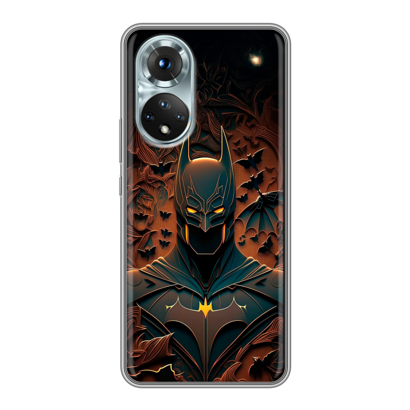 Силиконовый противоударный чехол на Huawei Honor 50 с принтом Batman Бэтмен Силиконовый противоударный чехол на Huawei Honor 50 с принтом Batman Бэтмен