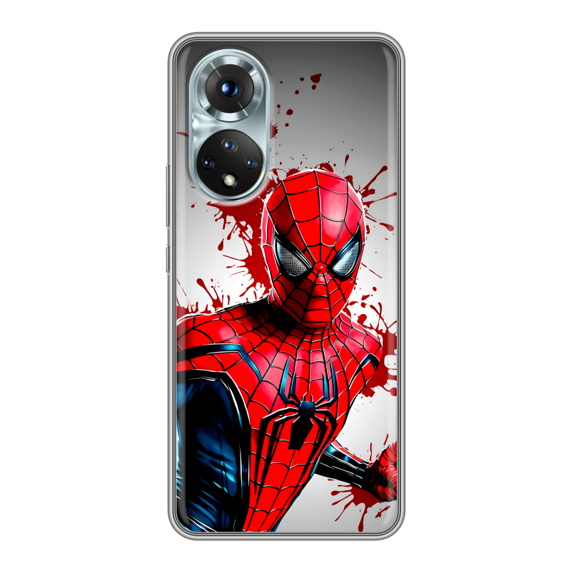 Силиконовый чехол на Huawei Honor 50 с принтом Spiderman Человек паук Силиконовый чехол на Huawei Honor 50 с принтом Spiderman Человек паук