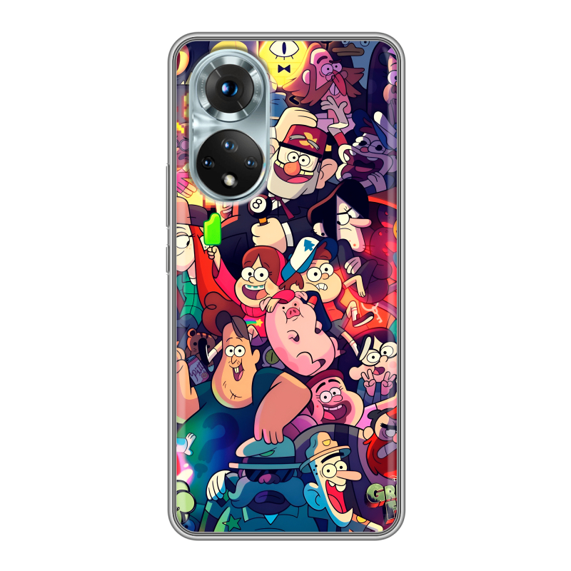 Силиконовый противоударный чехол на Huawei Honor 50 с принтом Gravity Falls Гравити Фолз Силиконовый противоударный чехол на Huawei Honor 50 с принтом Gravity Falls Гравити Фолз