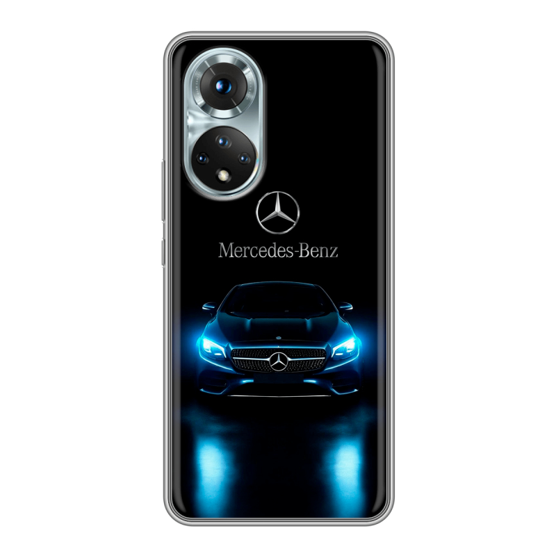Силиконовый чехол на Huawei Honor 50 с принтом Mercedes Мерседес Силиконовый чехол на Huawei Honor 50 с принтом Mercedes Мерседес