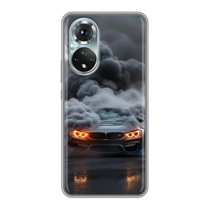 Силиконовый чехол на Huawei Honor 50 с принтом BMW БМВ Силиконовый чехол на Huawei Honor 50 с принтом BMW БМВ