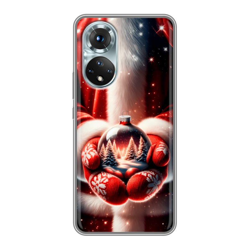 Силиконовый чехол на Huawei Honor 50 с принтом Новый год Силиконовый чехол на Huawei Honor 50 с принтом Новый год