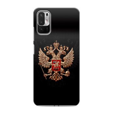 Силиконовый чехол на Xiaomi RedMi Note 10T с принтом Герб России